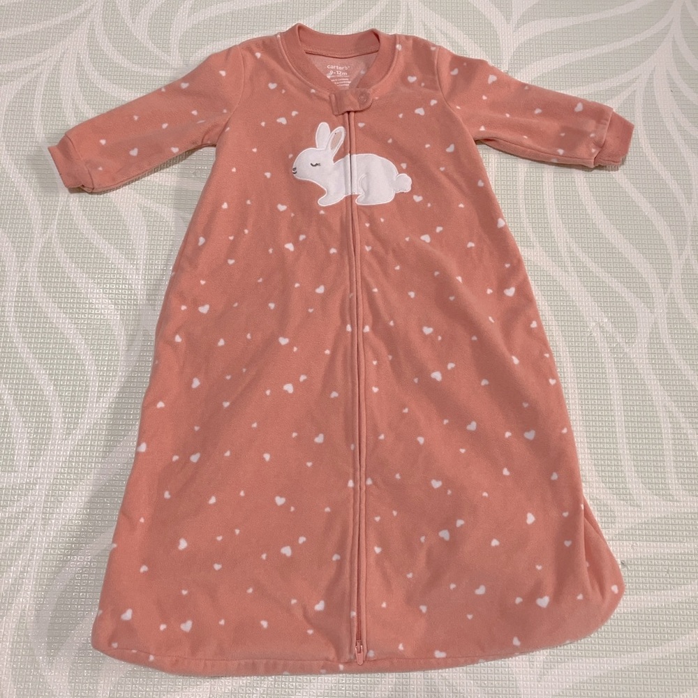 Carter’s 9-12 Month Bunny 2-Way Zip Fleece Sleep Bag